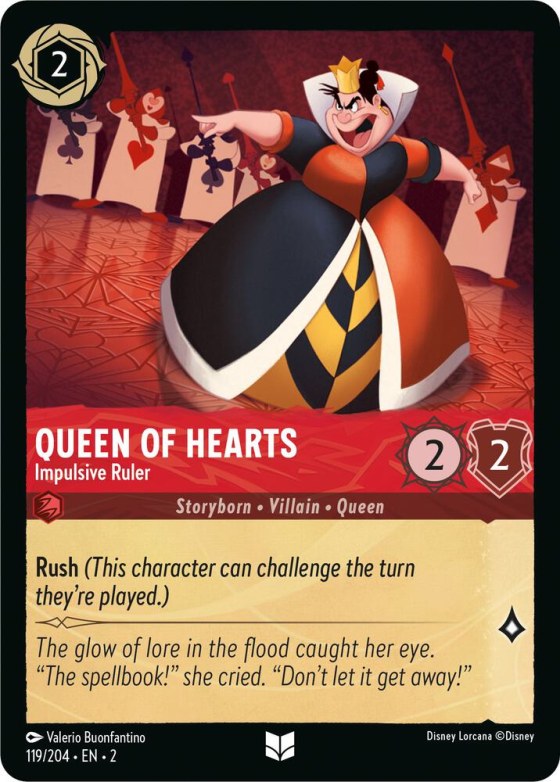 Queen of Hearts - Impulsive Ruler - Cold Foil