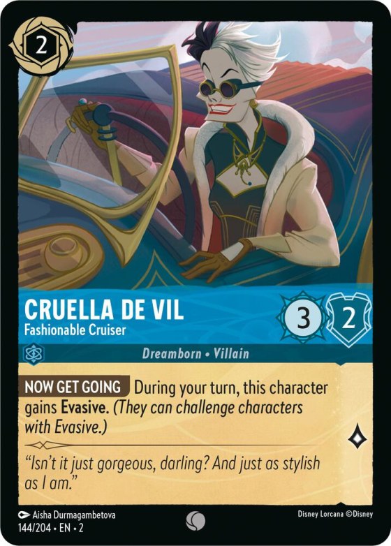 Cruella De Vil - Fashionable Cruiser - Cold Foil