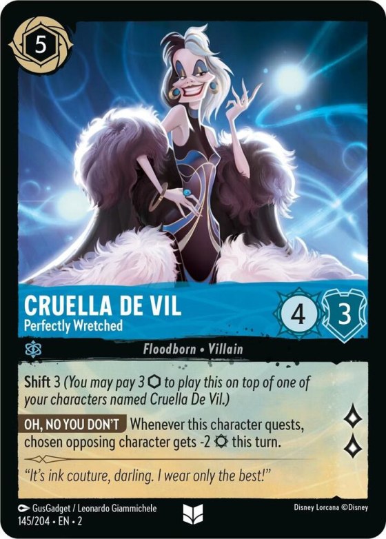 Cruella De Vil - Perfectly Wretched - Cold Foil