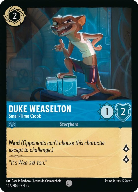 Duke Weaselton - Small-Time Crook - Cold Foil