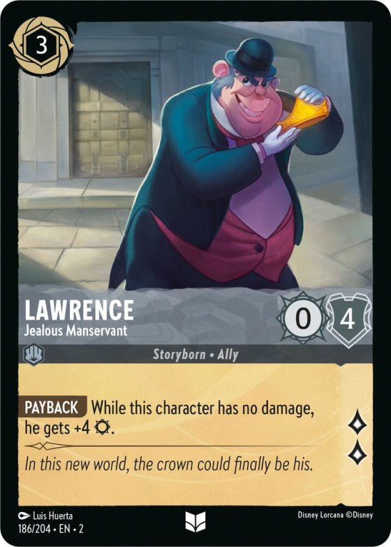 Lawrence - Jealous Manservant - Cold Foil