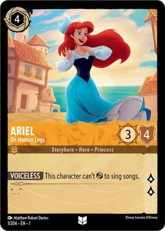 Ariel - On Human Legs - Cold Foil