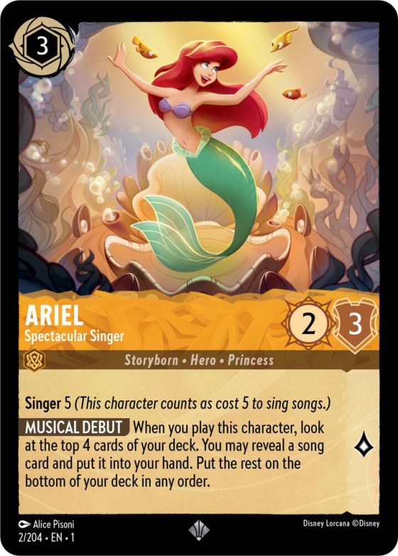 Ariel - Spectacular Singer - Cold Foil