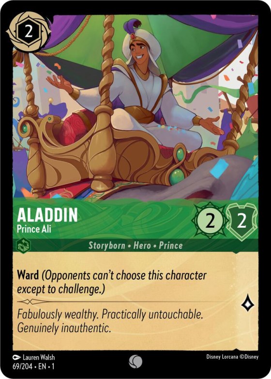 Aladdin - Prince Ali - Cold Foil
