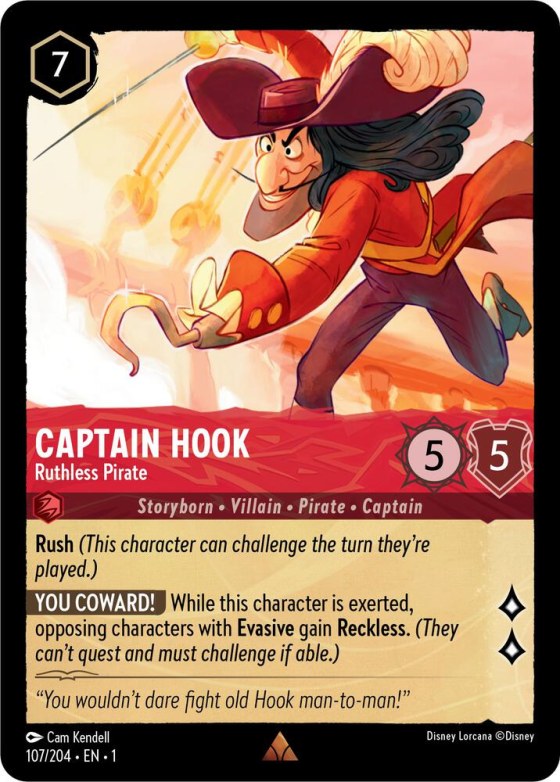 Captain Hook - Ruthless Pirate - Cold Foil