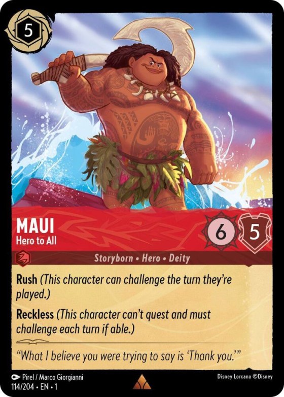 Maui - Hero to All - Cold Foil