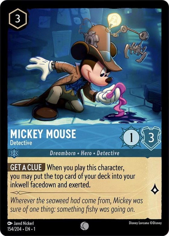 Mickey Mouse - Detective - Cold Foil