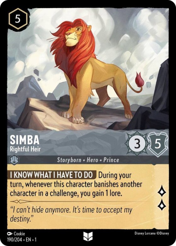 Simba - Rightful Heir - Cold Foil