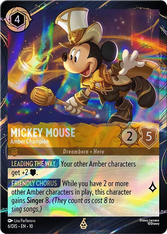 Mickey Mouse - Amber Champion - Holofoil Mickey Mouse Amber Ch