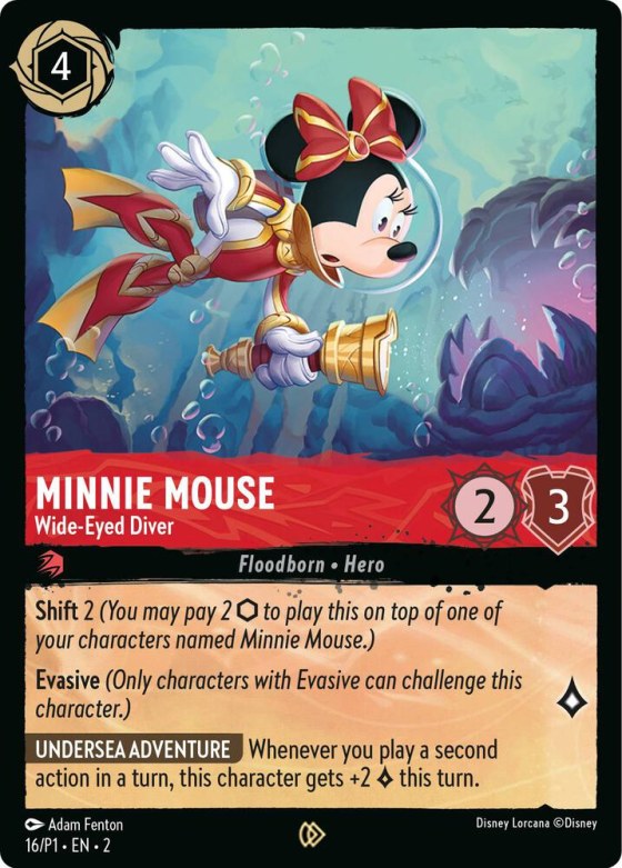 Minnie Mouse - Wide-Eyed Diver - Cold Foil