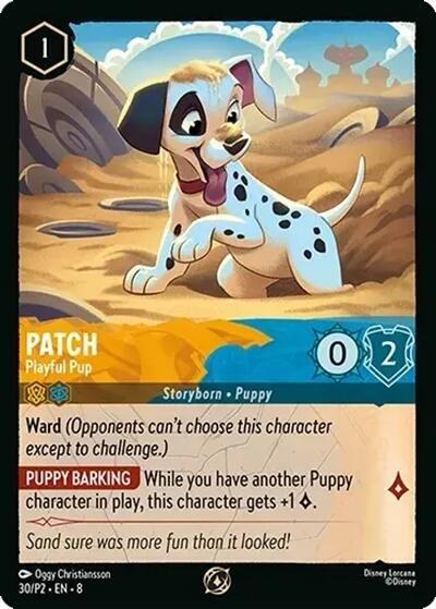 Patch - Playful Pup - Cold Foil