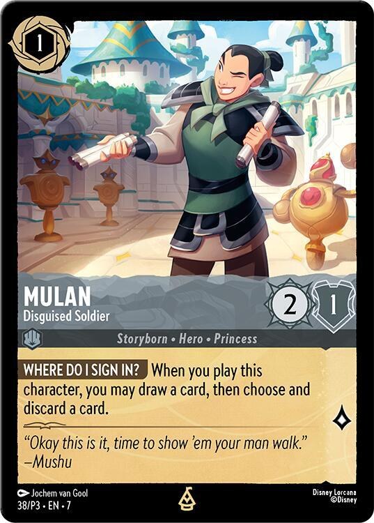 Mulan - Disguised Soldier - Cold Foil