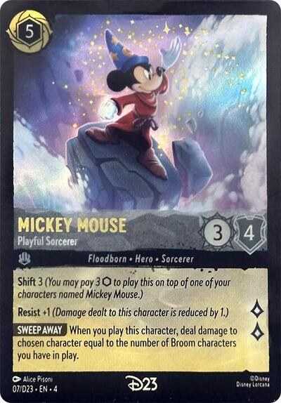 Mickey Mouse - Playful Sorcerer - Holo