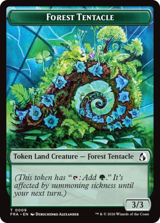 Forest Tentacle // Beast Double-Sided Token - Foil
