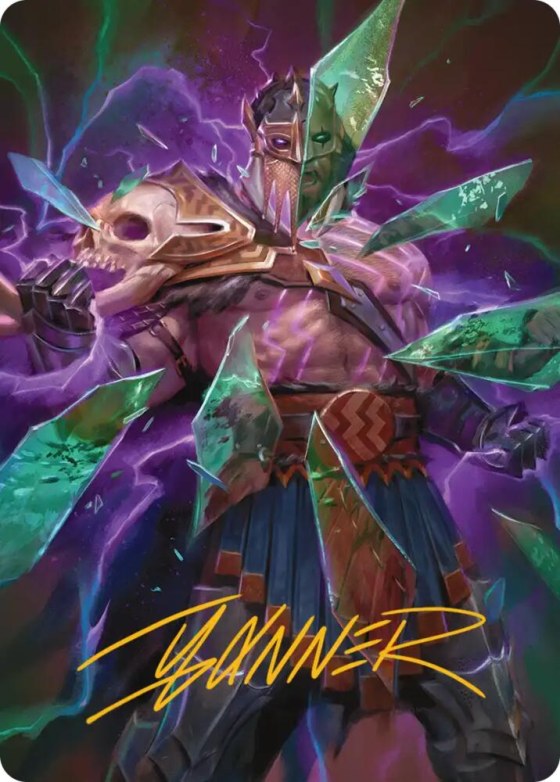 Rise of the Deathbringer Art Card - Gold Stamped Signature