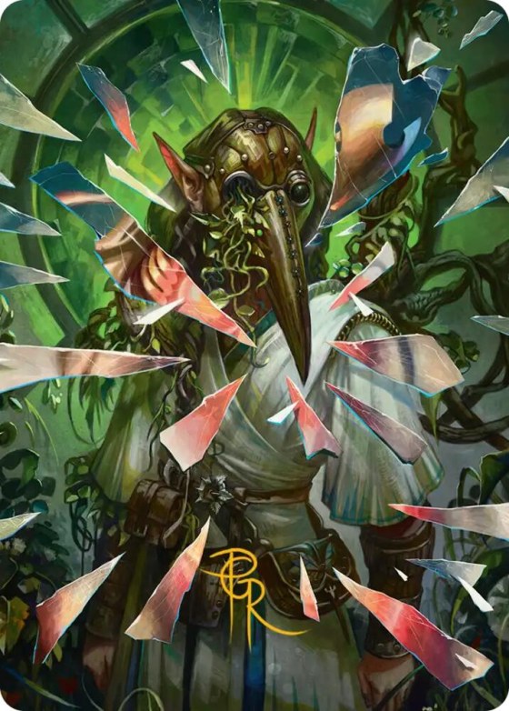 Simulacrum Shaper Art Card - Gold Stamped Signature
