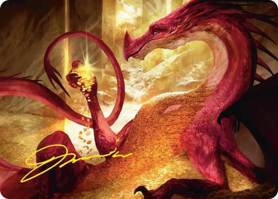 Gleaming Splendor Art Card - Gold Stamped Signature