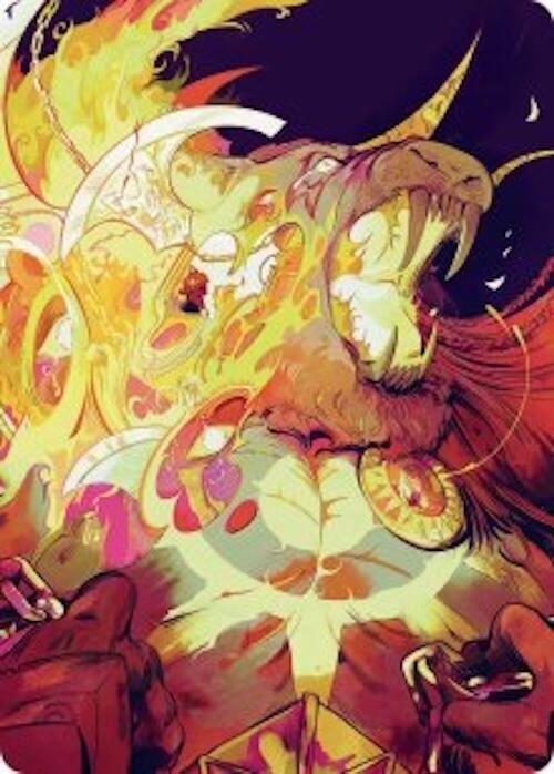 Ajani's Anguish Art Card