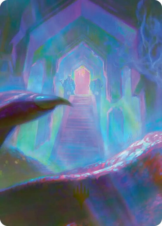 Dragon-Cursed Halls Art Card - 8 12