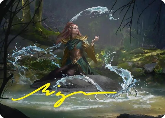 Mirkwood Meditator Art Card - Gold Stamped Signature