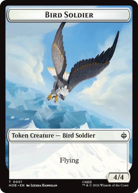 Bird Soldier // Axe Double-Sided Token - Foil