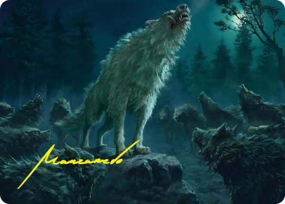 Reverent Howl Art Card - Gold Stamped Signature