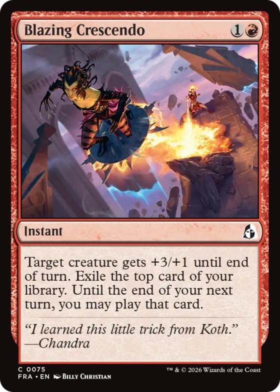 Blazing Crescendo - Foil