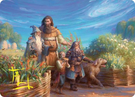 Beorn's Hospitality Art Card - Gold Stamped Signature