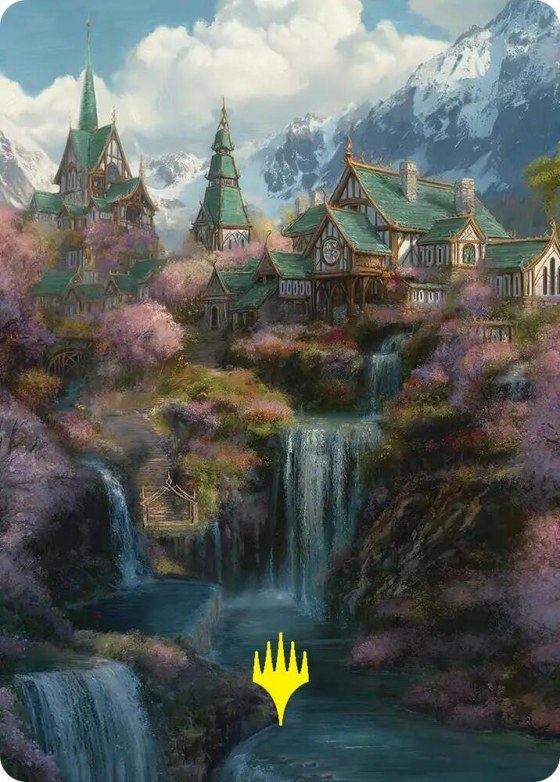Rivendell Art Card - Gold Stamped