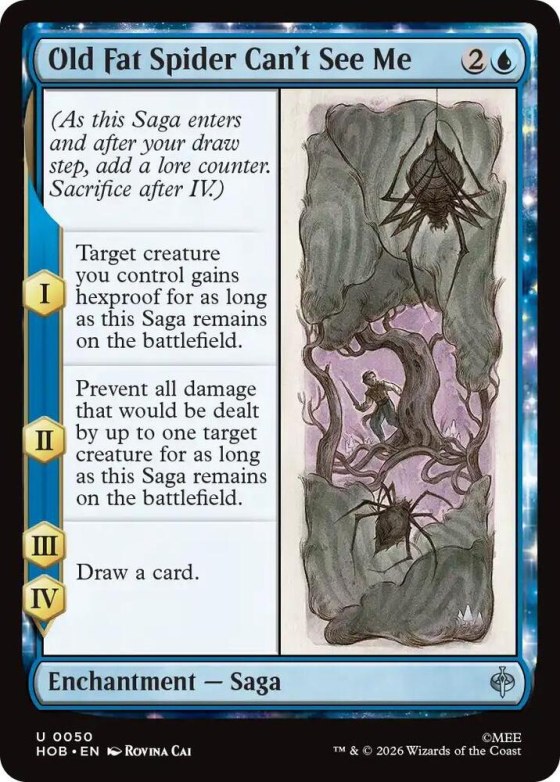 Old Fat Spider Can't See Me - Foil