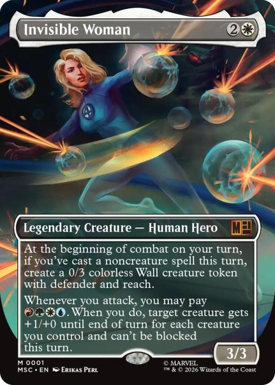 Invisible Woman - Borderless Foil