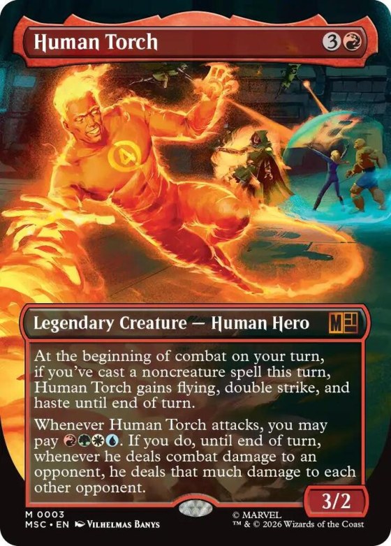 Human Torch - Borderless Foil