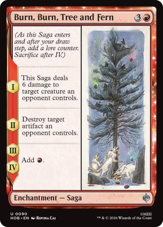 Burn, Burn, Tree and Fern - Foil