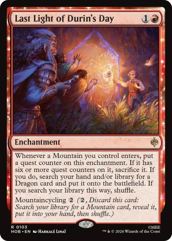 Last Light of Durin's Day - Foil