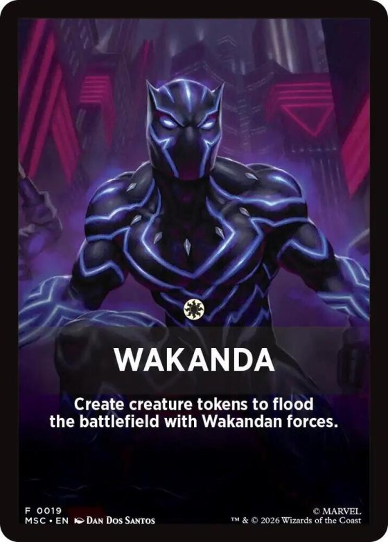 Wakanda Theme Card - Normal Wakanda Theme Card
