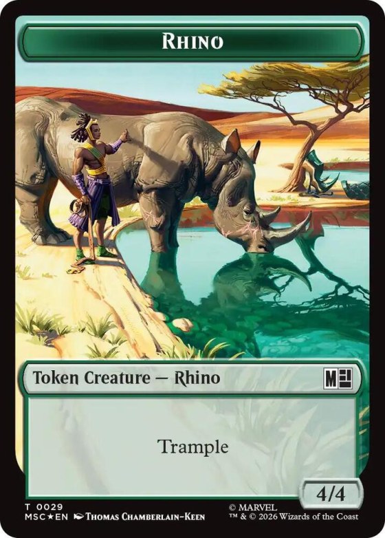 Rhino (0029) // Elephant (0028) Double-Sided Token