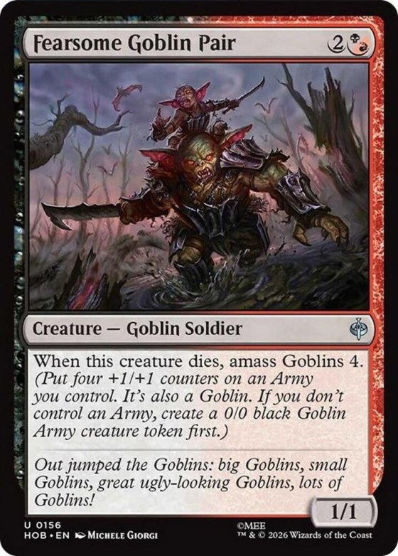 Fearsome Goblin Pair - Foil