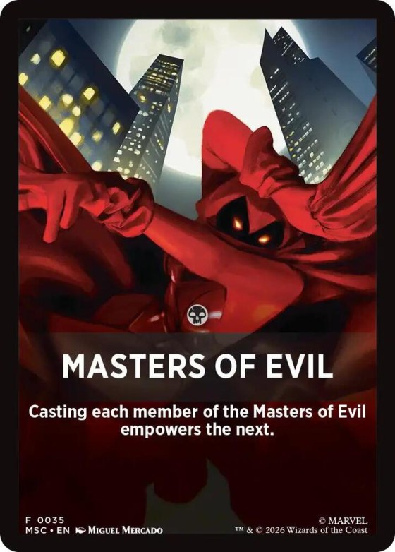 Masters of Evil Theme Card - Normal Masters Of Evil Theme C