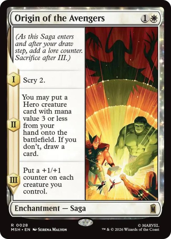 Origin of the Avengers - Foil