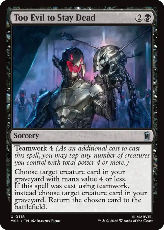 Too Evil to Stay Dead - Foil