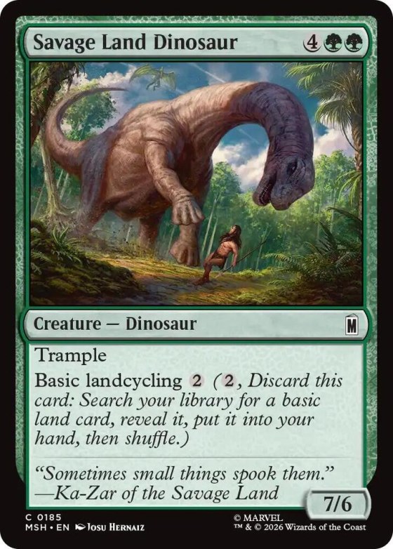 Savage Land Dinosaur - Foil