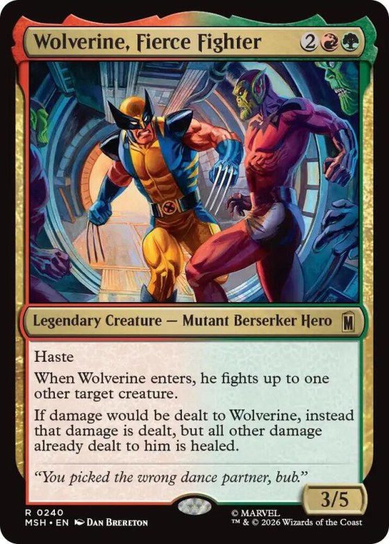 Wolverine, Fierce Fighter - Foil