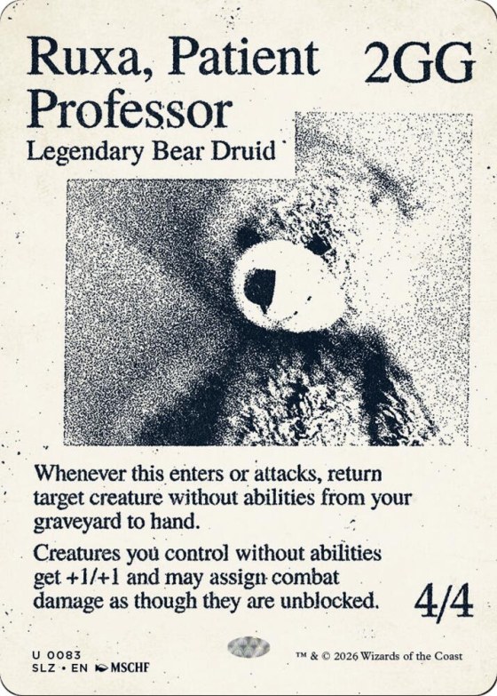 Ruxa, Patient Professor