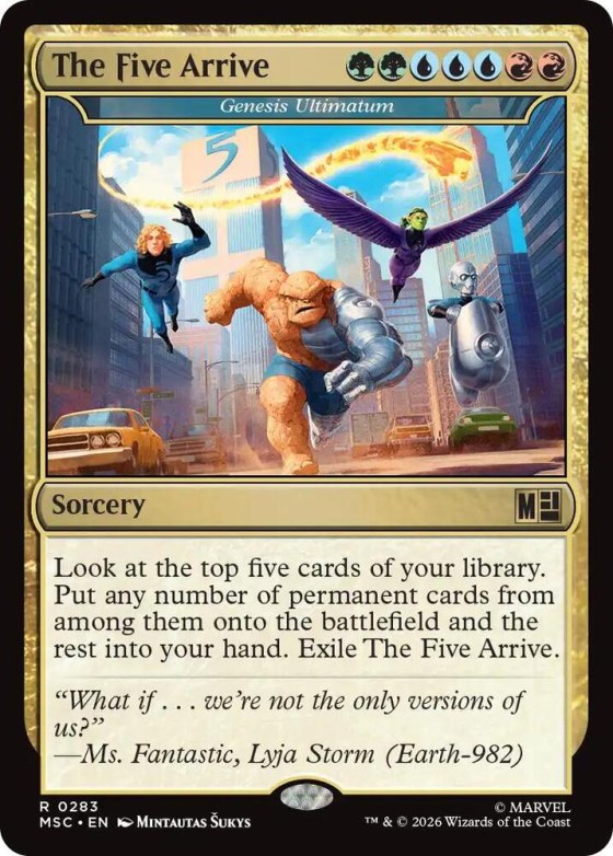 The Five Arrive - Genesis Ultimatum - Surge Foil