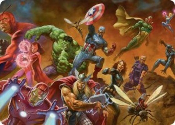 Avengers Assemble! Art Card - Normal Avengers Assemble Art C