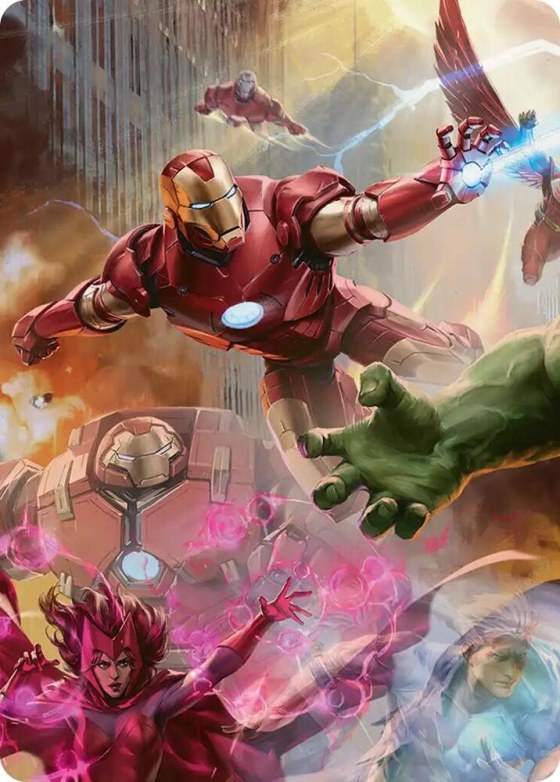 Iron Man, Futurist Paragon Art Card - Normal Iron Man Futurist Parag