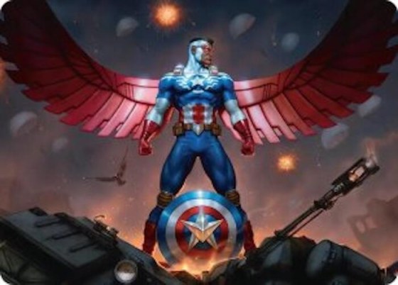 Captain America, Wings of Freedom Art Card - 2 45