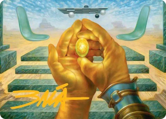 The Mind Stone Art Card - Gold Stamped Signature