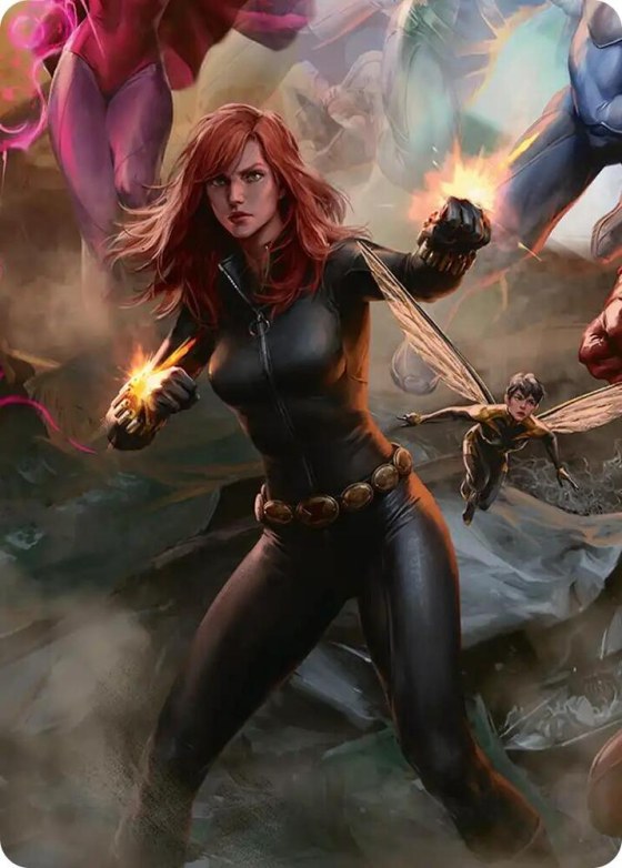 Black Widow, Intel Expert Art Card - Normal Black Widow Intel Exper