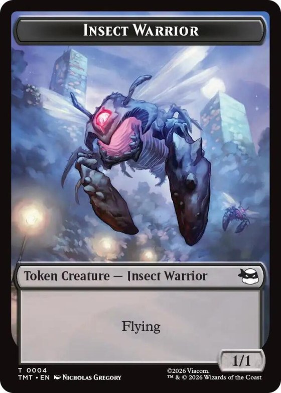 Insect Warrior // Food Double-Sided Token - Foil